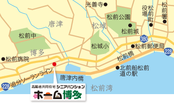 シニアパンションホーム博多の地図